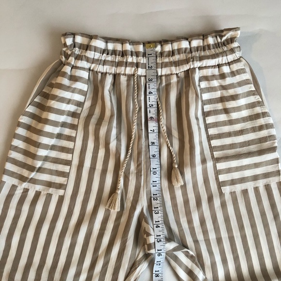 Zara Lightweight Cinched Waist Paperbag Pants - Picture 5 of 8